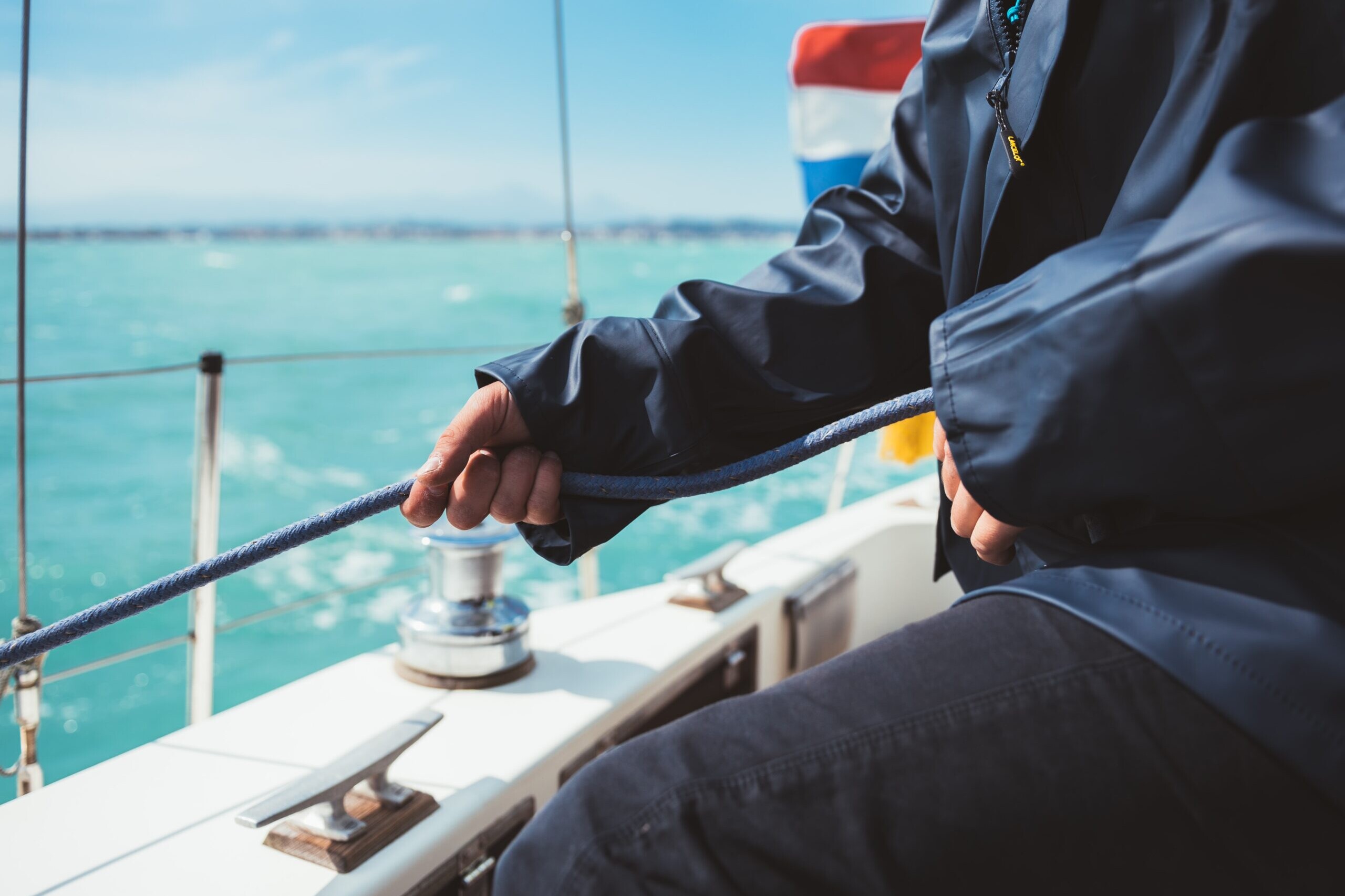 Man Fishing on a Sunny Summer Morning