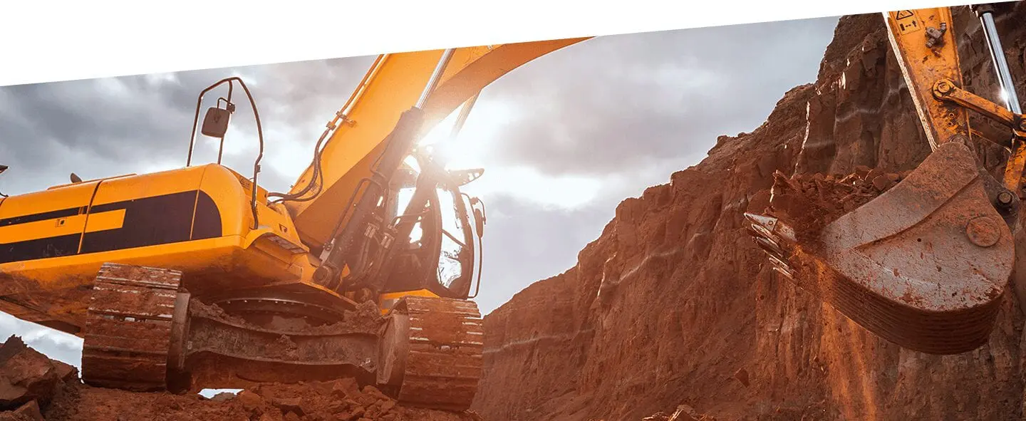 excavator digging